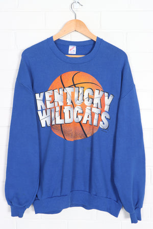 University of Kentucky Wildcats Basketball Blue Sweatshirt USA Made (L)