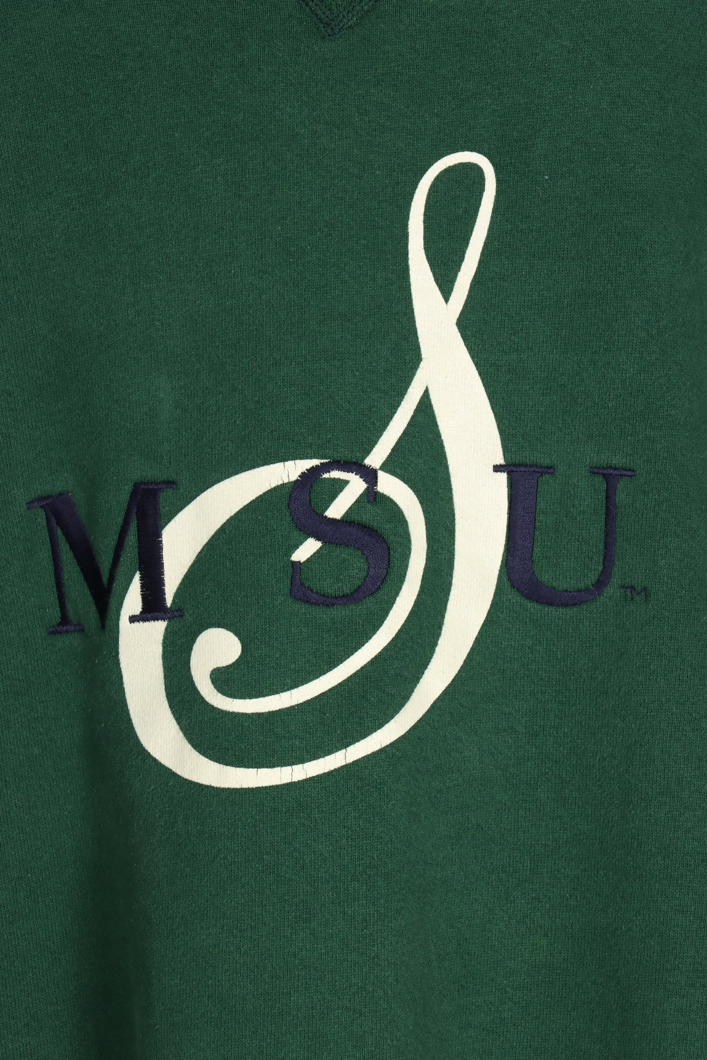 Michigan State University MSU Music Treble Clef Logo Sweatshirt USA Made (XXL) - Vintage Sole Melbourne