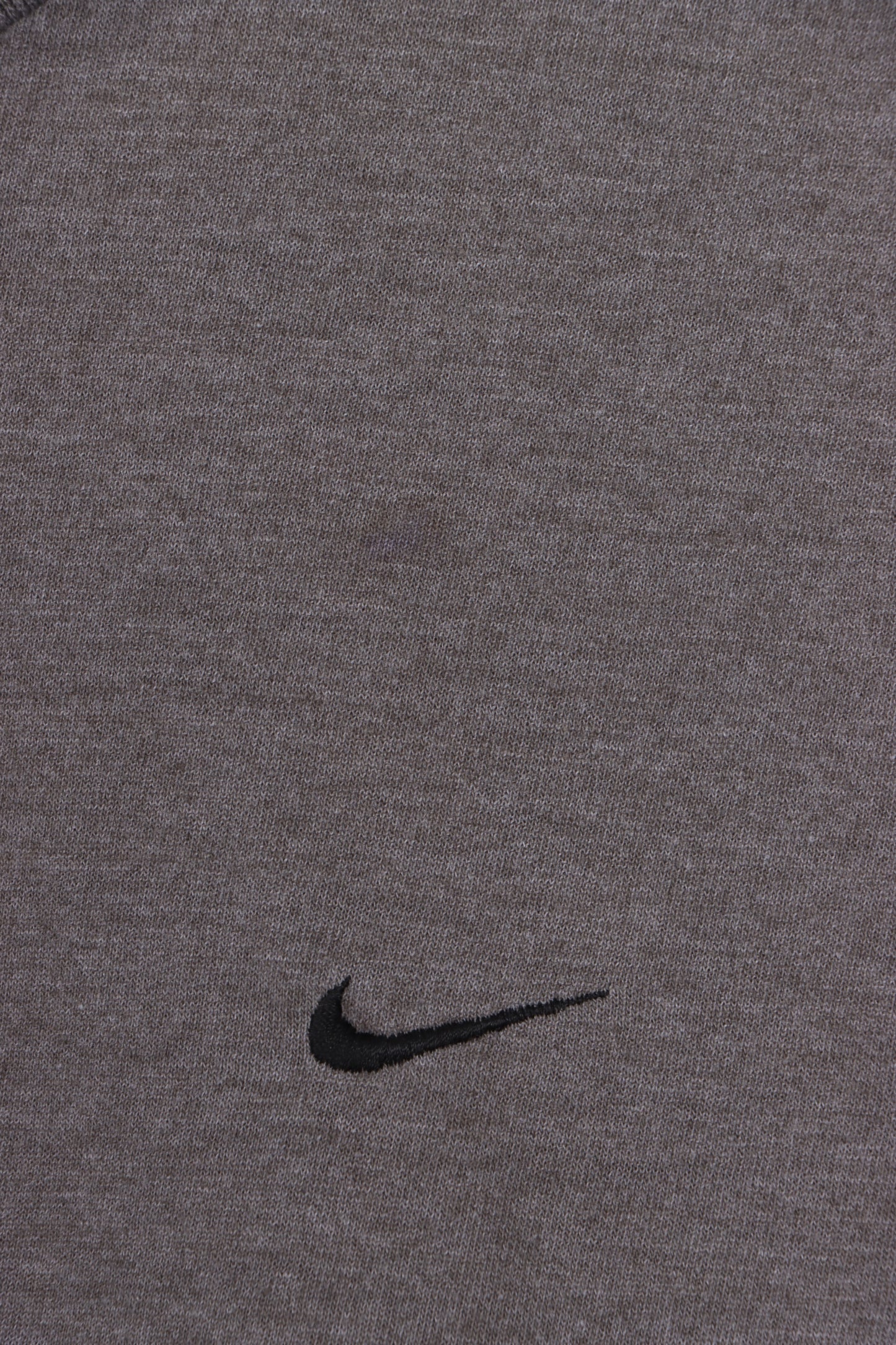 NIKE Taupe Embroidered Swoosh Logo Tee (L) - Vintage Sole Melbourne