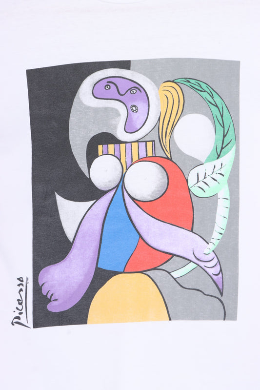 Picasso 'Woman With Flower' 1988 Single Stitch T-Shirt (M) - Vintage Sole Melbourne