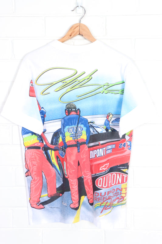 Jeff Gordon #24 Du Pont 1996 All Over T-Shirt USA Made (M) - Vintage Sole Melbourne