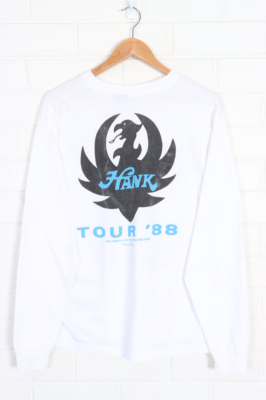 Hank Williams 'Bocephus Wild Streak' 1988 Tour Long Sleeve Single Stitch Tee (L) - Vintage Sole Melbourne