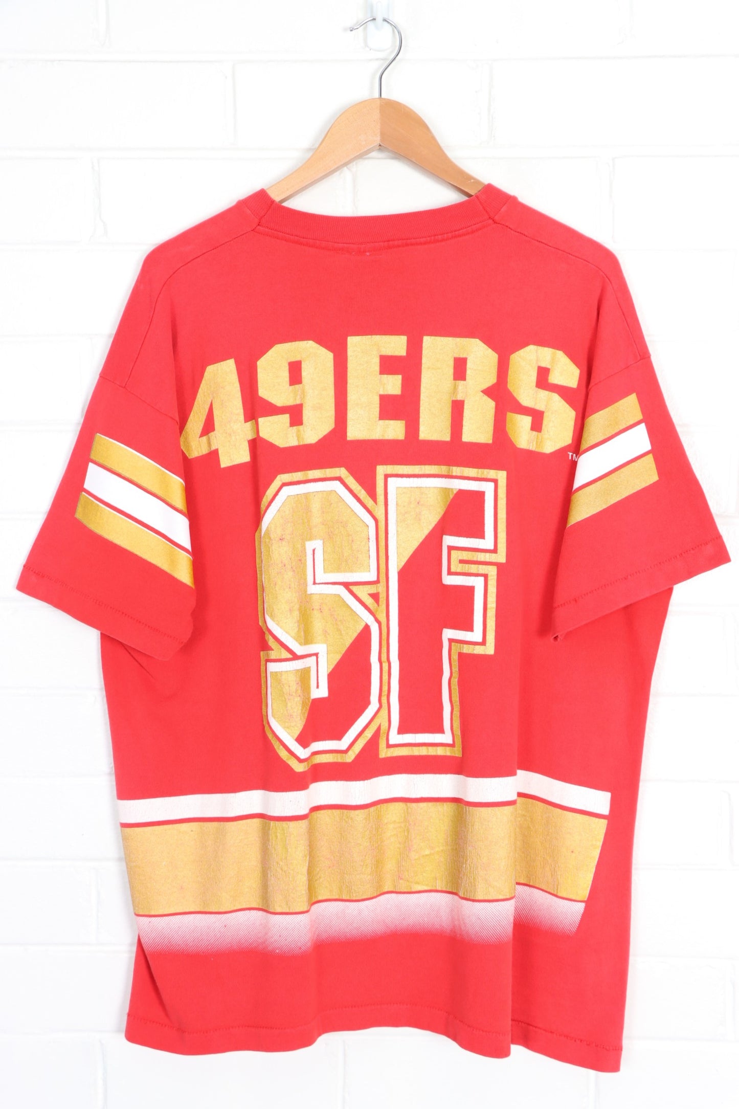 Vintage NFL 1994 San Francisco 49ers All Over Tee USA Made (XL)