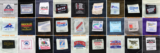 Vintage T-Shirt Tags Labels