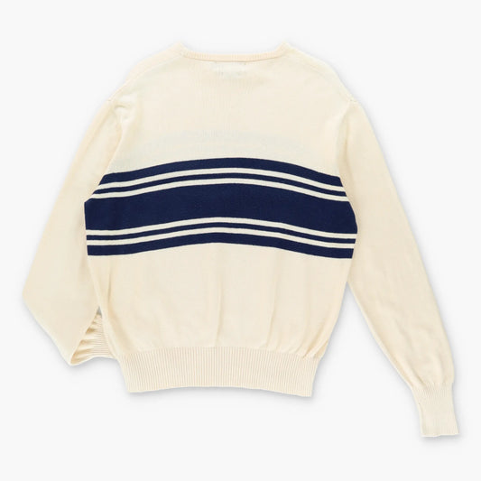 Vintage POLO RALPH LAUREN Navy Stripe Knit Sweater (L)