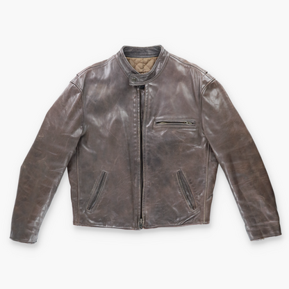 Vintage Brown Heavy Leather Jacket *Aubs Vintage Sole Melbourne