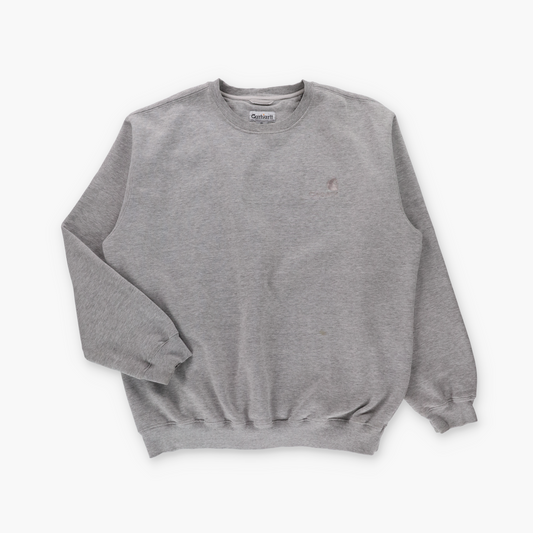 CARHARTT Grey Embroidered Logo Basics Sweatshirt (XL-XXL)