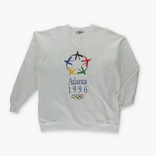 Atlanta Olympics 1996 Rings Logo Pocket Sweatshirt (XL)