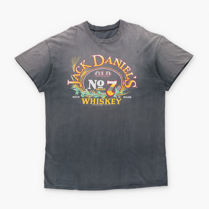 Jack Daniels Whiskey 1988 Single Stitch Faded Grey T-Shirt (XL TALL)