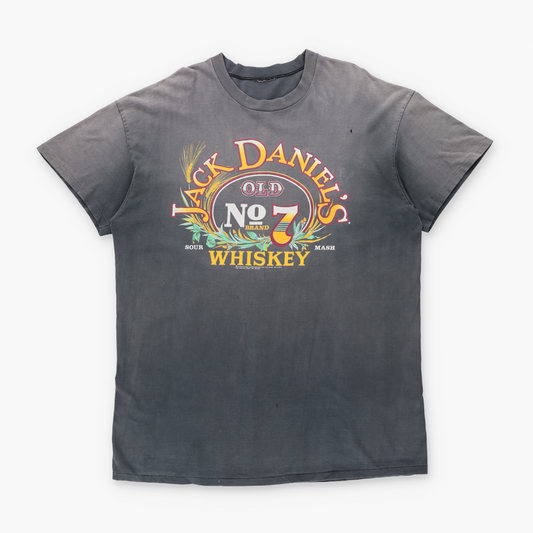 Jack Daniels Whiskey 1988 Single Stitch Faded Grey T-Shirt (XL TALL)