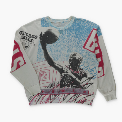 Michael Jordan Magic Johnston T's Chicago Bulls NBA Sweatshirt (L)