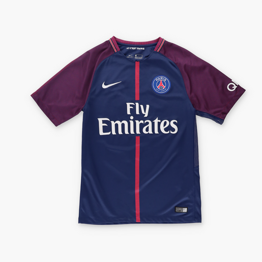 NIKE Paris Saint-Germain #10 Neymar Jr 2017-18 Home Soccer Jersey (XS)