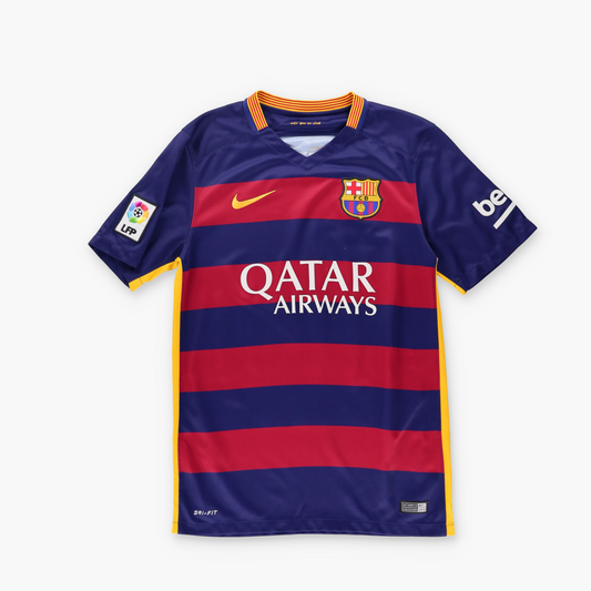 NIKE Barcelona 2015-16 Home Soccer Football Jersey (S)