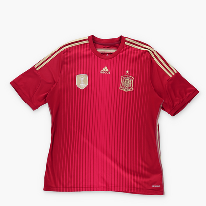 ADIDAS World Cup 2010 Champions Spain Player Football Soccer Jersey (L)