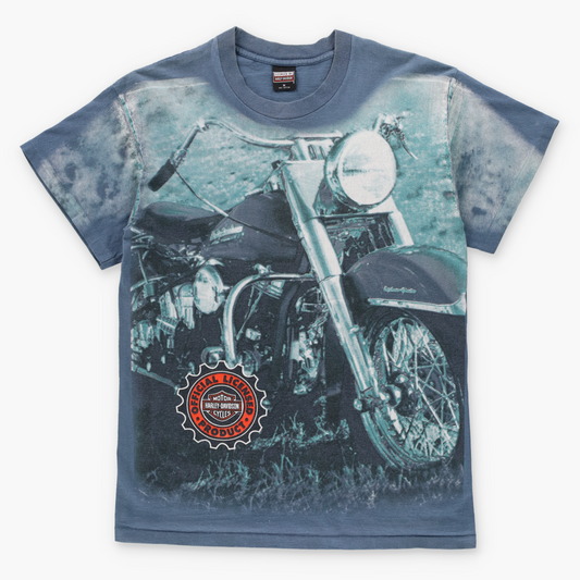 HARLEY DAVIDSON USA Made Motorcycle Graphic Single Stitch Tee (M-L)