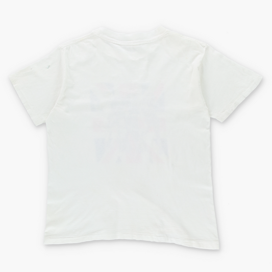 Spice Girls British Flag Graphic SHORT HILLS TEE Single Stitch White T-Shirt (S)