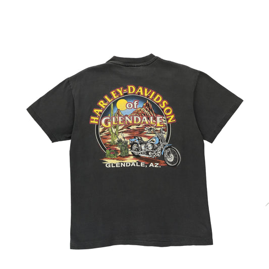 HARLEY DAVIDSON 100% Cotton 'USA Made' Glendale Arizona T-Shirt (S-M)