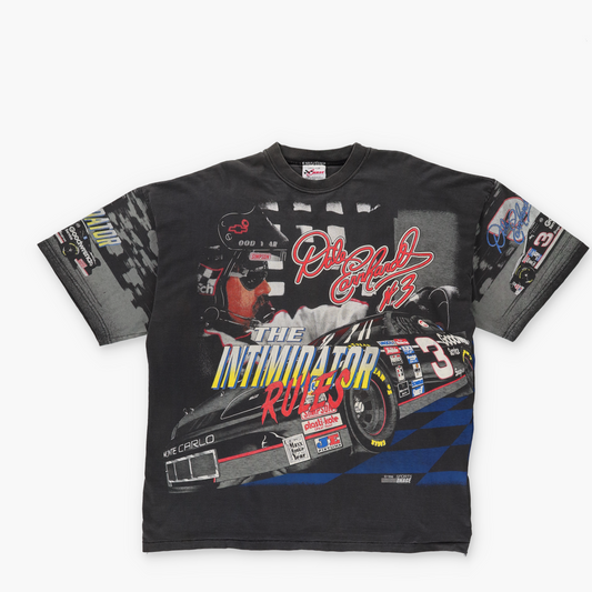 NASCAR 'USA Made' Dale Earnhardt 'The Intimidator Rules' Graphic Cotton T-Shirt (XXL)