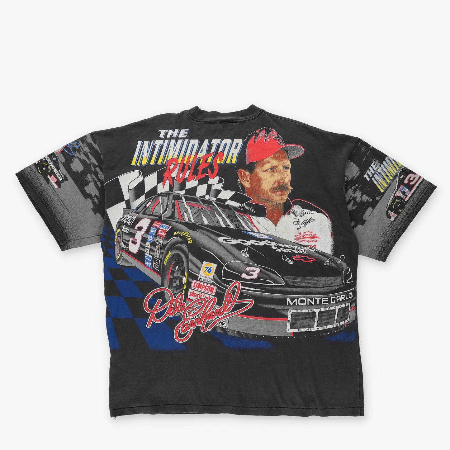 NASCAR 'USA Made' Dale Earnhardt 'The Intimidator Rules' Graphic Cotton T-Shirt (XXL)