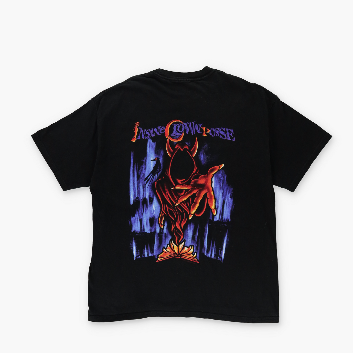 ICP 2002 Insane Clown Posse Double Sided Graphic Music Hip-Hop T-Shirt (L-XL)