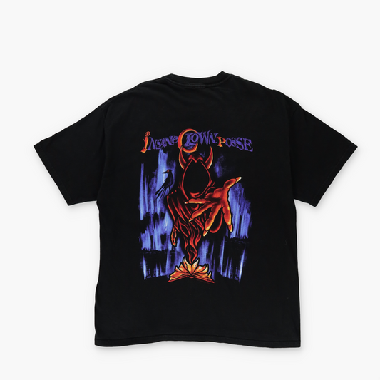 ICP 2002 Insane Clown Posse Double Sided Graphic Music Hip-Hop T-Shirt (L-XL)