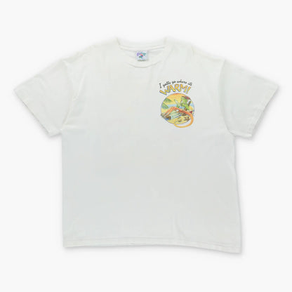 Vintage 1996 CARIBBEAN SOUL 'Somewhere Warmer' Lizard Sunbake White Single Stitch T-Shirt (XXL)