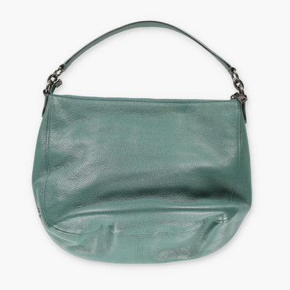 Vintage COACH 24771 Turnlock Green Pebbled Handbag