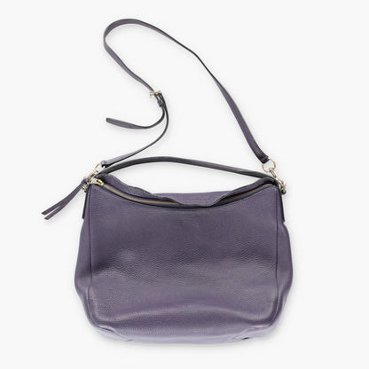 COACH 31623 Purple Pebbled Leather Crossbody Bag