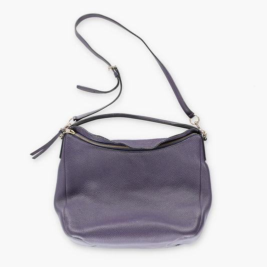 COACH 31623 Purple Pebbled Leather Crossbody Bag