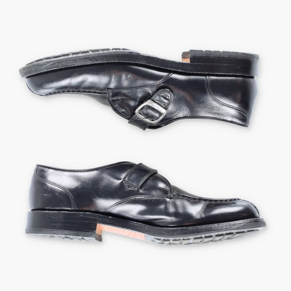 ALLEN EDMONDS Cornell Buckle Strap USA Made Black Shoes (9)