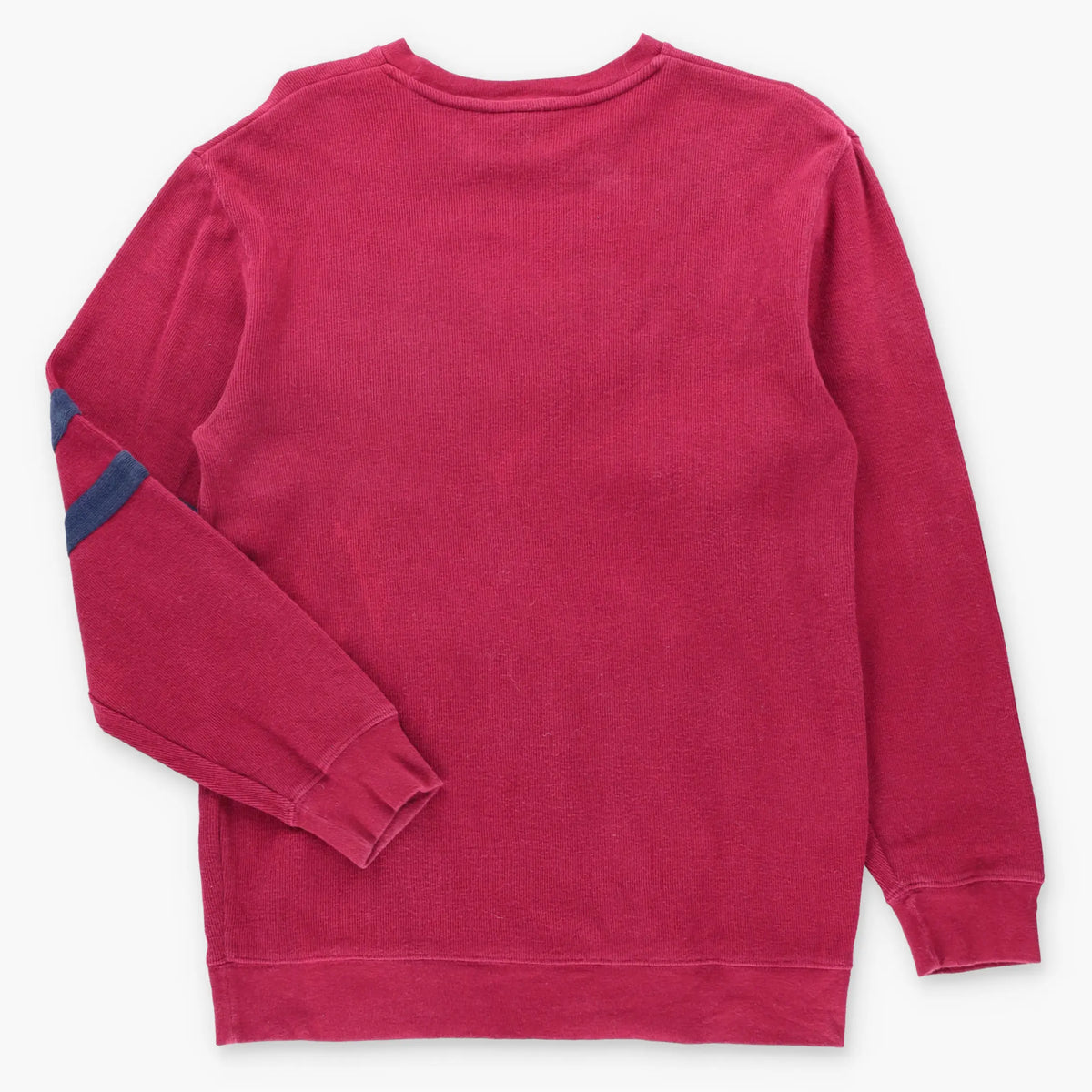 Vintage POLO RALPH LAUREN Embroidered Felt Spell Out Logo Patch Knit Sweater (M TALL)