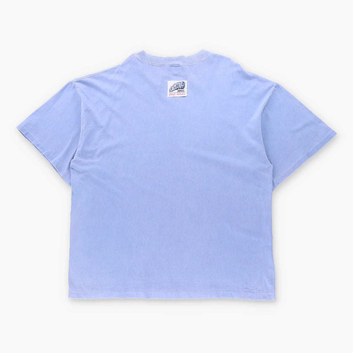 Vintage KENTUCKY WILDCATS College Basketball Blue USA Made Single Stitch T-Shirt (XXL)