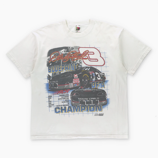 Vintage 1996 Dale Earnhardt "Blueprint Of A Champion" Double Sided NASCAR Tee USA Made (XL)
