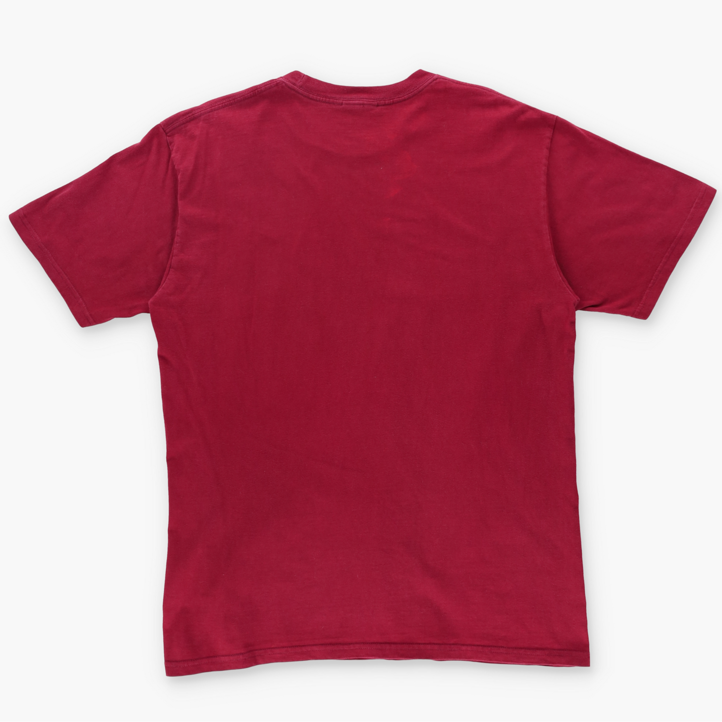 NIKE Embroidered Swoosh Logo Burgundy & White Tee (L-XL)