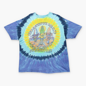 Grateful Dead Summertime Beach Bear Tie Dye Surf Band Tee (XXL-XXXL)