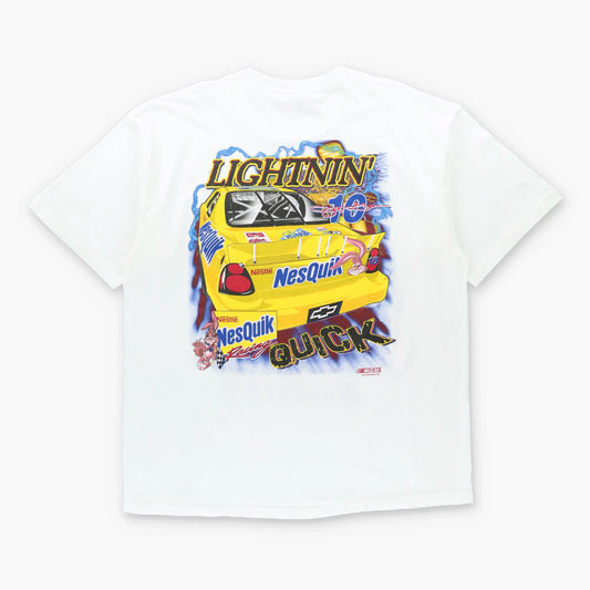 NESQUIK x NASCAR "Nothin's Quicker" Jeff Green CHASE AUTHENTICS Double Sided White Tee (XXL)