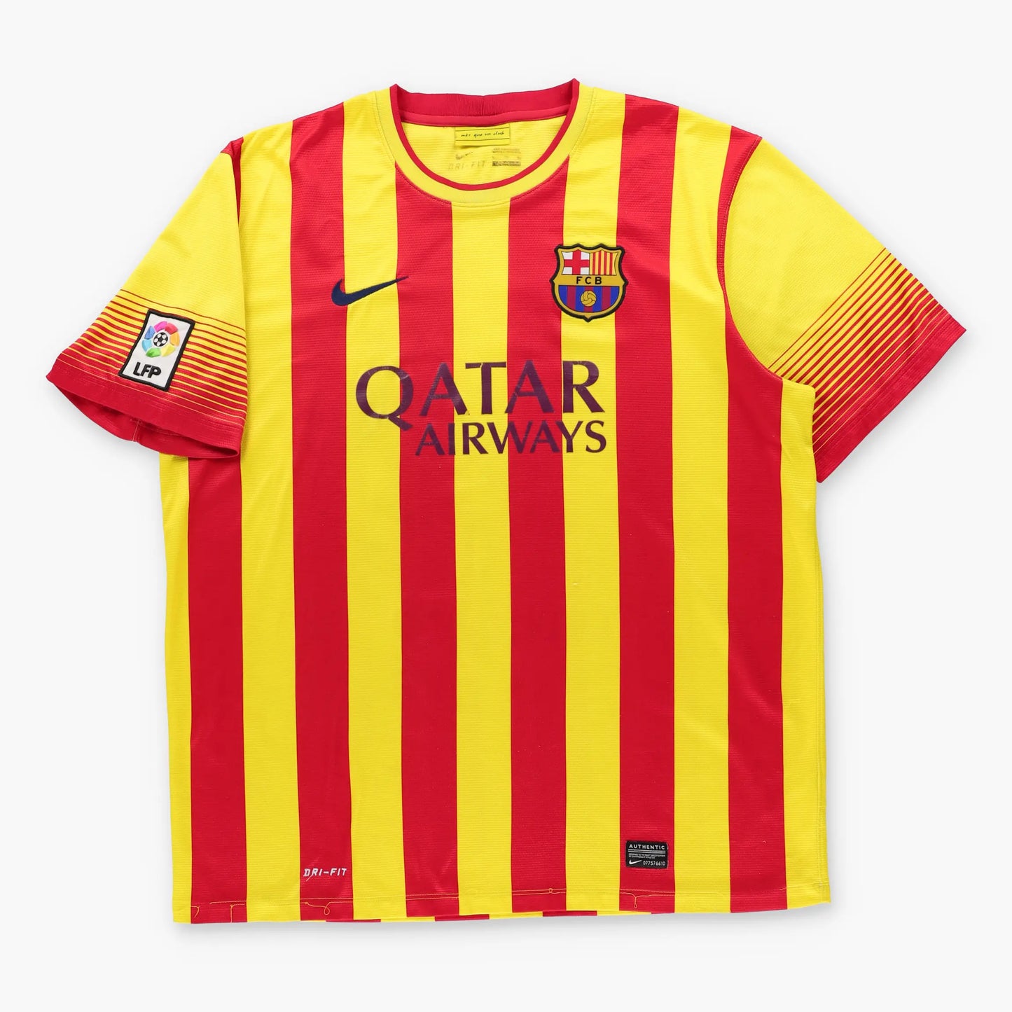 NIKE Barcelona 2013/2014 Away 'Dri-Fit' Soccer Jersey (XL)