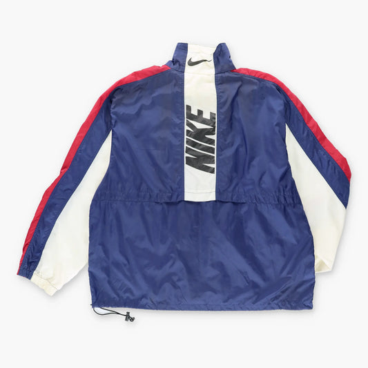 Vintage NIKE Colour Block Embroidered Swoosh Logo Windbreaker Jacket (L)