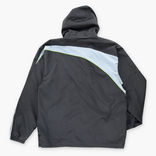 Vintage ALL BLACKS New Zealand 2009/2010 Hooded All-Weather Rugby Jacket (L)