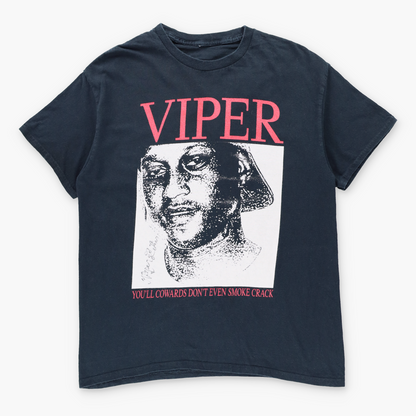 Vintage Autographed VIPER "You’ll Cowards Don’t Even Smoke Crack" Double Sided Rap Tee (L) Vintage Sole Melbourne