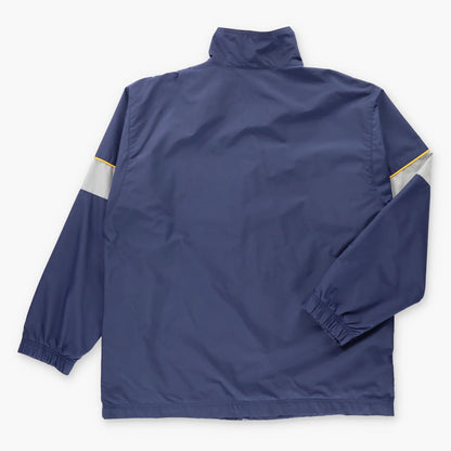 Vintage NIKE Embroidered Logo Navy Blue Colour Block Windbreaker Jacket (L)