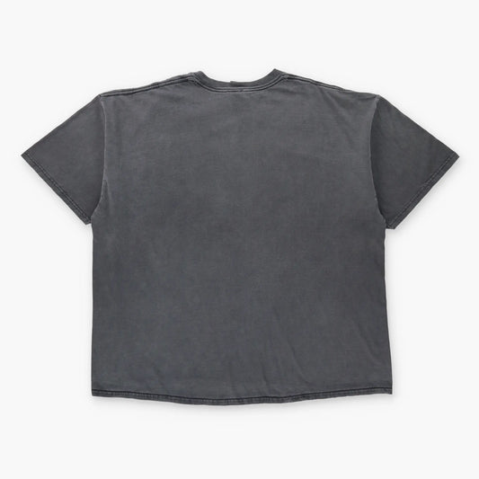 Vintage 2002 HARLEY DAVIDSON Tomahawk Fall Ride Faded Black Tee (XXXL)