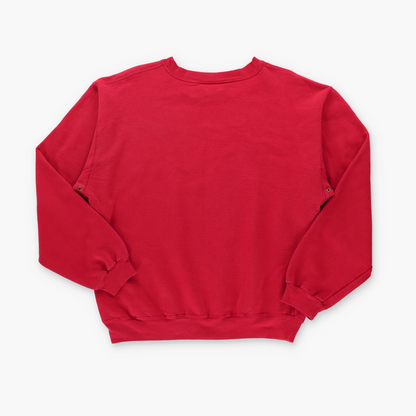 TIMBERLAND Red & Navy Hampton New Hampshire Embroidered Logo Sweatshirt (M)