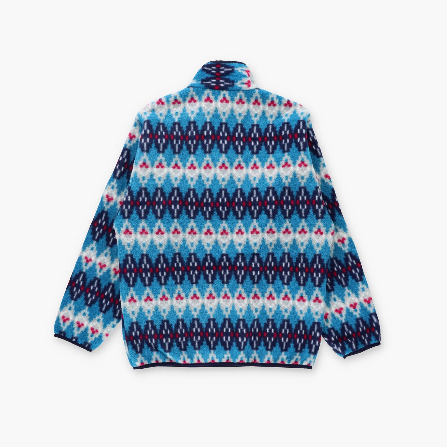 PATAGONIA 'Synchilla' Aztec Stripe Blue & Red 1/4 Snap Fleece Sweatshirt (XS) ***COCO Vintage Sole Melbourne