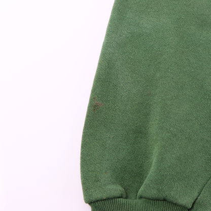 HARLEY DAVIDSON Motorcycle & Cowboy Hat Green Sweatshirt USA Made (L-XL)