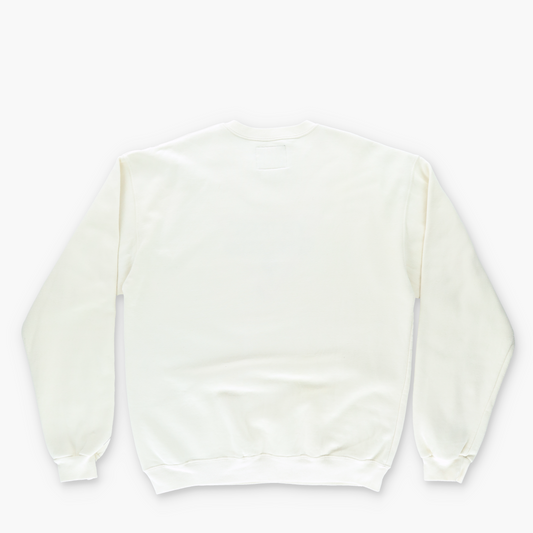 GUESS SPORT 'Athletic' 1997 Embroidered Logo Cream Sweatshirt (XL)