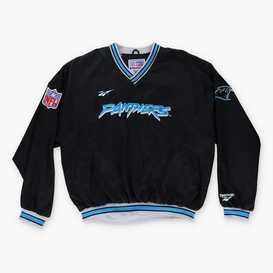 REEBOK NFL 90s Carolina Panthers 'Korea Made' Windbreaker Sweatshirt (L-XL)