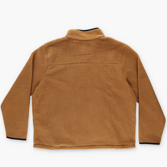 CARHARTT 'Relaxed Fit' Large Pocket 1/4 Snap Sherpa Fleece Sweatshirt (XL)