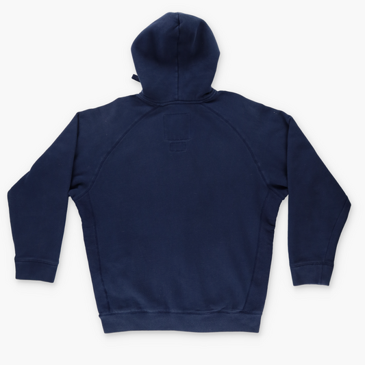ECKO UNLTD Embroidered Logo Navy Zip-Up Hooded Sweatshirt (L)