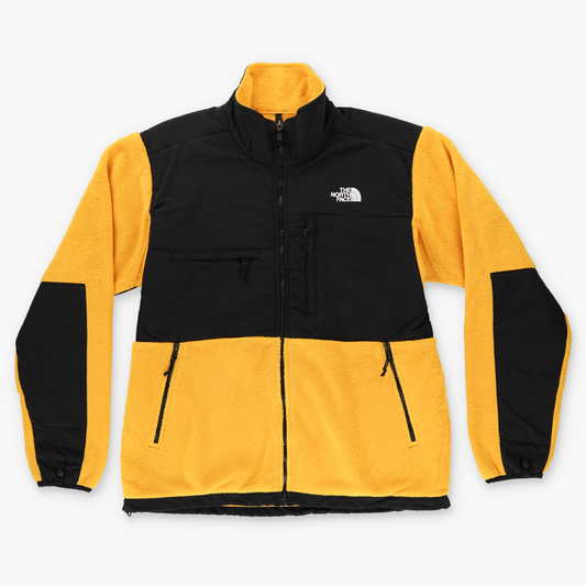 THE NORTH FACE Retro Denali Yellow & Black Zip-Up Fleece Jacket (L)